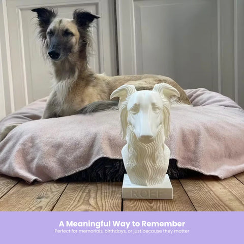 Custom Dog Sculpture – Personalized 3D Printed Sculpture of Your Dog