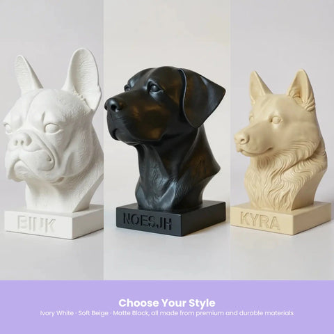 Custom Dog Sculpture – Personalized 3D Printed Sculpture of Your Dog