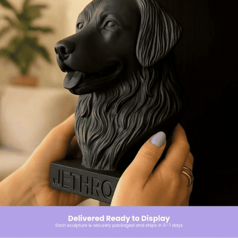 Custom Dog Sculpture – Personalized 3D Printed Sculpture of Your Dog